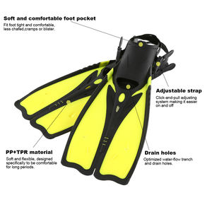 गर्म बिक्री वयस्क डाइविंग फिन फैक्टरी मूल्य कस्टम लोगो tpr नरम आरामदायक एडजस्टेबल डाइविंग फिन लंबे ब्लेड - Product Image 2