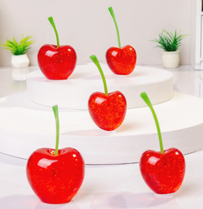 <span class=keywords><strong>Abalorios</strong></span> de resina <span class=keywords><strong>3D</strong></span> con forma de cereza para manualidades, dijes de resina de frutas para accesorios de bricolaje para pendientes y collares, dijes creativos de comida en miniatura - Product Image 3