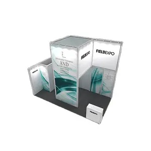 3x3 exhibition trade show display aluminum booth