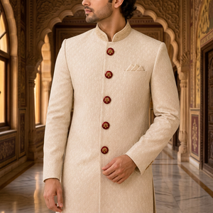 Botones de Latón de Lujo Personalizados con Esmalte Rojo y Motivo de Flor de Lis Dorada para Traje de Hombre, Blazer, Sherwani, Jodhpuri, para Fiestas Formales y Aniversarios - Product Image 5