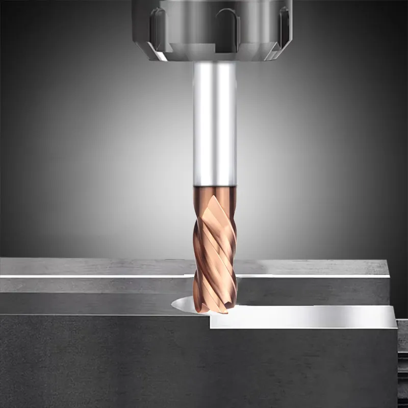 Kunden spezifischer Edelstahl Hoch härte Metall Wolfram karbid Spiralbohrer Schaft fräser für CNC-Werkzeug maschinen