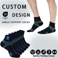 Chaussettes de sport rembourrées à maintien renforcé, anti-humidité et avec soutien de la voûte plantaire pour hommes et femmes