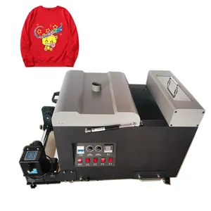 2023 hot sale product 30cm powder shaker machine with recycling box carton packing pet film and 3pcs heating tube dtf printer