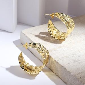 Pendientes de Aro Texturizados para Mujer, Joyería Elegante con Diseño Estilizado, Pendientes de Aro Clásicos Perfectos para Uso Diario - Product Image 5