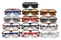 Gafas de Sol de Piloto Retro Vintage para Hombre y Mujer, Gafas de Sol de Diseño de Lujo con Montura de Concha de Tortuga, Lentes Degradadas con Protección UV400