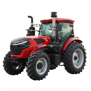 Equipamento agrícola 110 cavalos de potência 4x4 trator agrícola 100HP a 130HP Trator de rodas em promoção