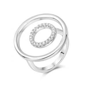 2025 trực tiếp nhà máy chất lượng cao 925 bạc đôi Vòng thiết kế mới 5A + CZ thời trang phong cách cổ điển tùy chỉnh bộ sưu tập - Product Image 2