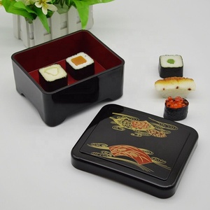 Japanese style Food grade sushi boxes for take away Bento boxes with lids