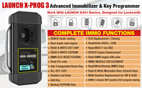 Nuevo Lanzamiento 2026 Versión Global Launch X431 X PROG 3 XProg3 Programador de Llaves Herramienta de Diagnóstico OBD2 Conector para Todos los Coches