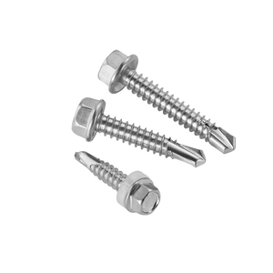 Tornillos autorroscantes de acero inoxidable 410 GR5 con zincado, rosca gruesa M6, cabeza hexagonal externa, sujetadores de techo tipo cola de milano, varios modelos - Product Image 6