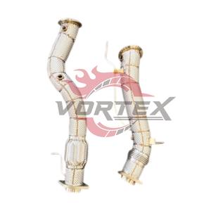 Tubo de Escape de Alto Rendimiento Vortex de Acero Inoxidable con Acabado Espejo para X3M F97/X4M F98 S58 3.0T 2019-2026, Deportivo - Product Image 1
