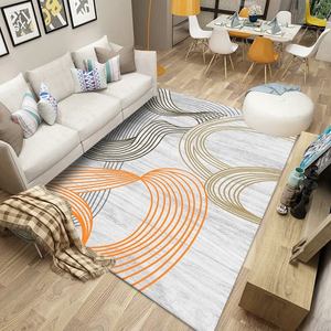 Tapis épais impression 3D personnalisée, ouvertes, velours cristal, lavable, pour salon et fenêtre de baie vitrée - Product Image 5