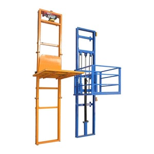 Monte-charge à grande vitesse pour chantier de construction, élévateur de marchandises vertical hydraulique sur rails de guidage - Product Image 1