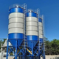 Silo à ciment de 100 tonnes, silo de stockage de ciment portable, filtre vertical de type humide, prix du silo à ciment de 100 tonnes
