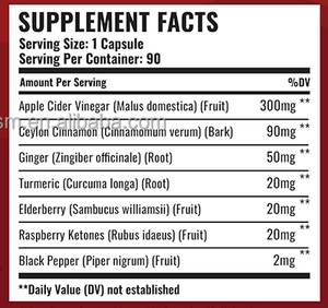 Capsules de vinaigre de cidre de pomme OEM pour la détoxification et la purification, améliorent l'immunité - Compléments alimentaires à base de plantes pour femmes et hommes, 60 unités - Product Image 6