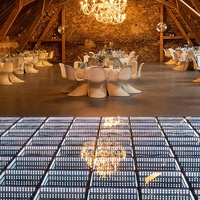 Prix usine portable éclairer blanc interactif chine vidéo 3d led affichage miroir piste de danse panneaux carreaux mariage magnétique