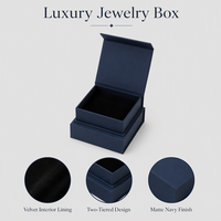 Boîte cadeau en velours sur mesure pour bijoux