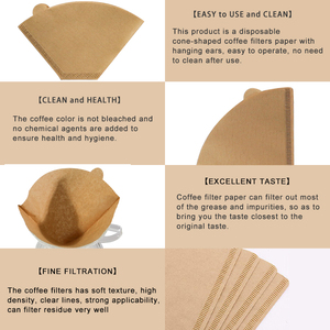 Eco-friendly Disposable <strong>Coffee</strong> Paper <strong>Filter</strong> - Product Image 5
