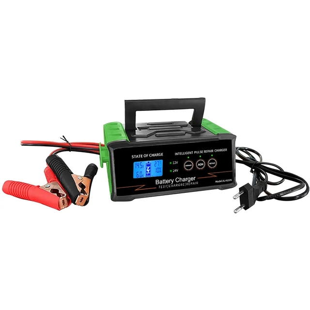 Car Rechargeable 24V 12V Battery Charger Smart Charging Car Motorcycle Battery Chargerfor Auto Moto Lead Acid