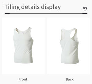 Bán Buôn Tùy Chỉnh Dệt Kim Tập Luyện <span class=keywords><strong>Tank</strong></span> Top Người Đàn Ông Của Cộng Với Kích Thước Sọc Nhanh Chóng Làm Khô Thoáng Khí Độ Ẩm Wicking Rắn Màu Phòng Tập Thể Dục Vest - Product Image 2