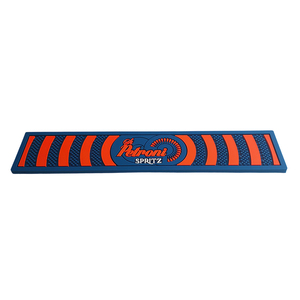 High Quality Long Silicone <b>Bar</b> Rail Mat Orange Blue Stripe Non-Slip Spill Proof <b>Bar</b> <b>Runner</b> Mat for Cocktail <b>Bars</b> - Product Image 2
