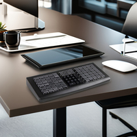 Clavier de point de vente programmable USB 81 touches avec étui et clavier de lecteur de carte à bande magnétique pour système de point de vente