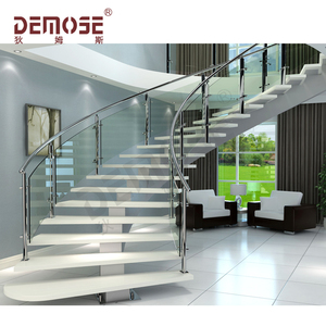 Modern Elegant Indoor Home <strong>Escalator</strong> Stairs Captivating Wood and Steel <strong>Design</strong> Straight Shape for Villas - Product Image 1