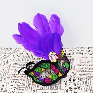 <span class=keywords><strong>Venise</strong></span> peint masque beauté fête et danse événement princesse masque en gros Halloween Costume danse fête plume masque - Product Image 4