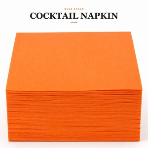Plain Orange <b>Paper</b> Cocktail Napkins Square Colored <b>Serviettes</b> for Party home - Product Image 4