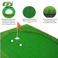 Mini-golf portable d'extérieur en gazon artificiel et caoutchouc pour l'entraînement au golf en arrière-cour, fabriqué par GP OEM ODM Factory