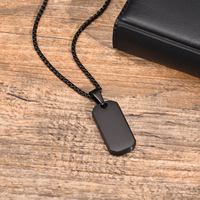 Kalung Liontin Pria Anti Karat Anti Luntur Punk Vintage Sederhana Halus PVD Baja Tahan Karat Perhiasan Fashion Grosir