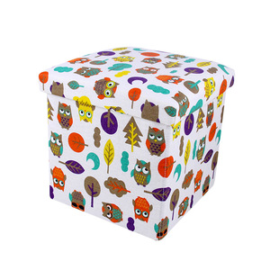 Floding Foot Stool Ottoman <strong>Pouf</strong> Cube Foot Rest Bench <strong>with</strong> <strong>Storage</strong> - Product Image 6