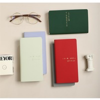 High Quality Business Supplies Customized Brand A6 <strong>Notebook</strong> PU Leather Sewing Binding Pocket Plan Diary