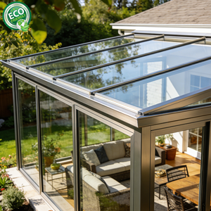 Verrière en verre pour serre, fabricant OEM direct, véranda en aluminium avec verre résistant à la chaleur - Product Image 2