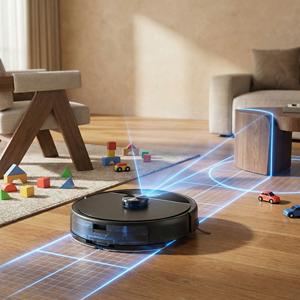 Robot aspirateur laveur automatique intelligent avec vidange automatique, grande capacité de réservoir d'eau et longue autonomie de batterie - Product Image 6