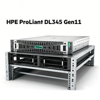 Server HPE ProLiant DL345 Gen11 Asli Original, Skalabel, Prosesor Tunggal, 4 GPU