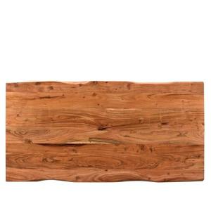 Mesa de comedor moderna de hierro Emmeline, mesa de madera, diseño Rectangular de 6 plazas para el hogar, muebles de sala de estar, la mejor colección - Product Image 4