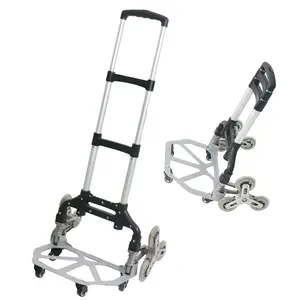 Vouwen Hand Vrachtwagen Zware Apparaat Dolly Trap Klimmer Draagbare Trolley Hand Kar Bagage Kar Ideaal Voor Winkelen