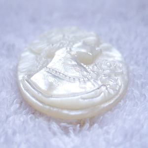 <span class=keywords><strong>Camée</strong></span> sculptée à la main en <span class=keywords><strong>nacre</strong></span>, style antique et vintage, sculpture de tête en coquillage naturel, pour la fabrication de bijoux, vente en gros - Product Image 5