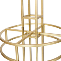 Nouveau support de fleurs en métal Designs or Cube support de fleurs en métal Table de mariage pièces centrales amovible grand support de fleurs Wedd
