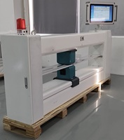 Mesureur d'épaisseur de film en ligne, capteur laser sans contact, haute précision, CE, pour machine de test de plastique et de papier