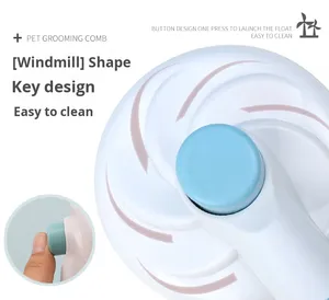 Escova de Grooming para Animais de Estimação com Logo Personalizado, Auto-Limpante, Fabricada em Plástico - Product Image 5