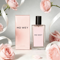 Parfum pour femmes personnalisé, populaire, 50 ml, floral fruité, parfum doux à la rose laiteuse, parfum de luxe longue durée pour femmes