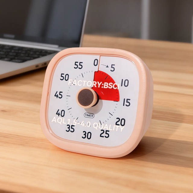 Custom Lab Cook Switch Kids 60 Min Pomodoro Desk Table Restaurant Trick Commercial Kitchen Countdown Visual Timer With Turn Dial