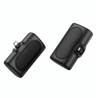Mini Power Bank Capsule 10000mAh, Chargeur de Téléphone, Charge Rapide 22.5W, Chargeur Portable, Câble Type-C Pliable Intégré, Cadeau