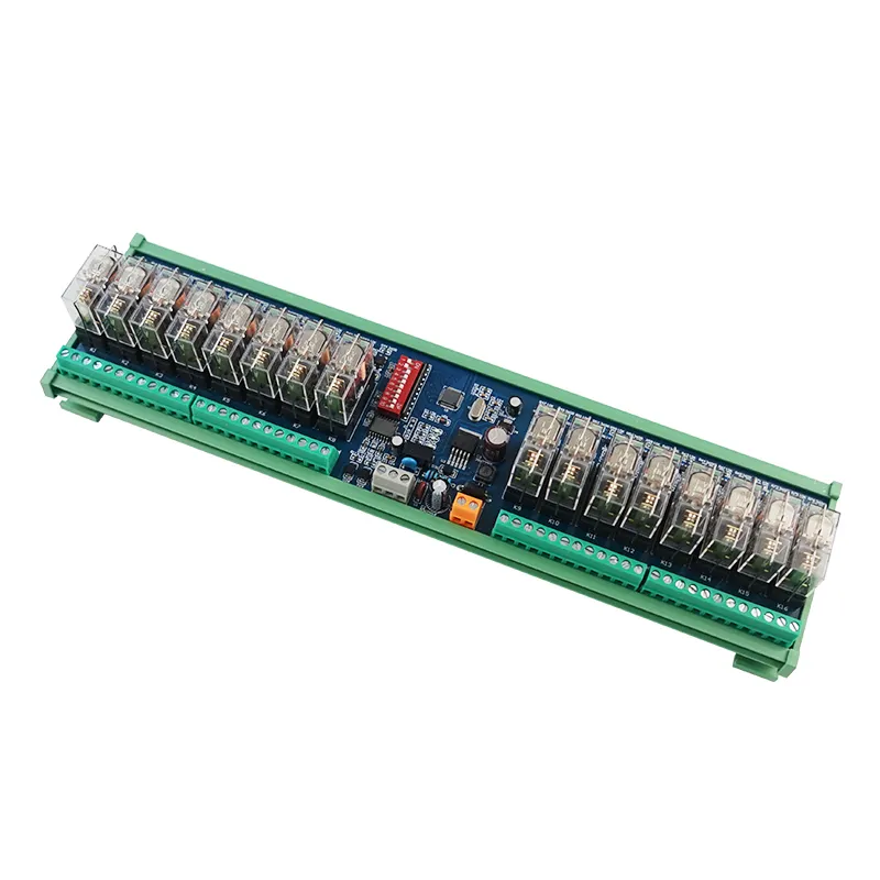 16-Channel DC 12V 24V RS485 Communication Relay Module MODBUS RTU Remote Control For Automation Control