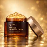 Crème pour le visage en capsules de vitamine C pour éclaircir les peaux ternes et unifier le teint avec hydratant antioxydant 55g