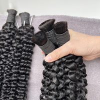 Cheveux crépus bouclés en vrac pour le tressage de cheveux humains sans trame cheveux humains brésiliens afro crépus en vrac