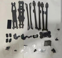 Kit de châssis de drone FPV en fibre de carbone 3K de type H, empattement de 367 mm, léger, avec accessoires de quincaillerie complets