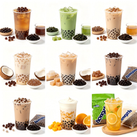 HENGZHI Perles de tapioca noires de qualité alimentaire en gros, sac de 1 kg, perles de boba moelleuses, boba au sucre roux pour ingrédients de magasins de bubble tea
